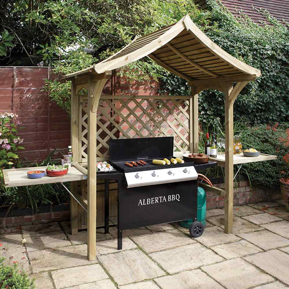 Party Arbour and Barbeque Shelter